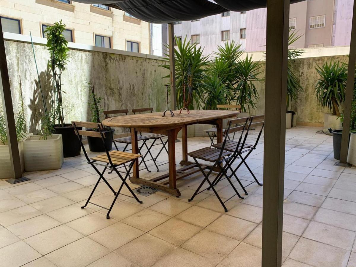 Impresionante Piso En El Centro De Pontevedra Con Terraza Y Parking Apartman Kültér fotó